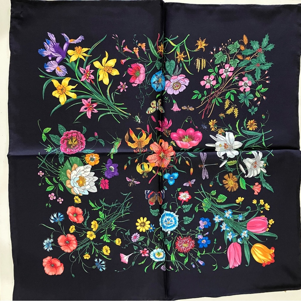 100% silk Bandana Floral